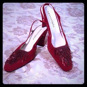 Red Apostrophe Size 6.5M / 3 inch Heel Shoes